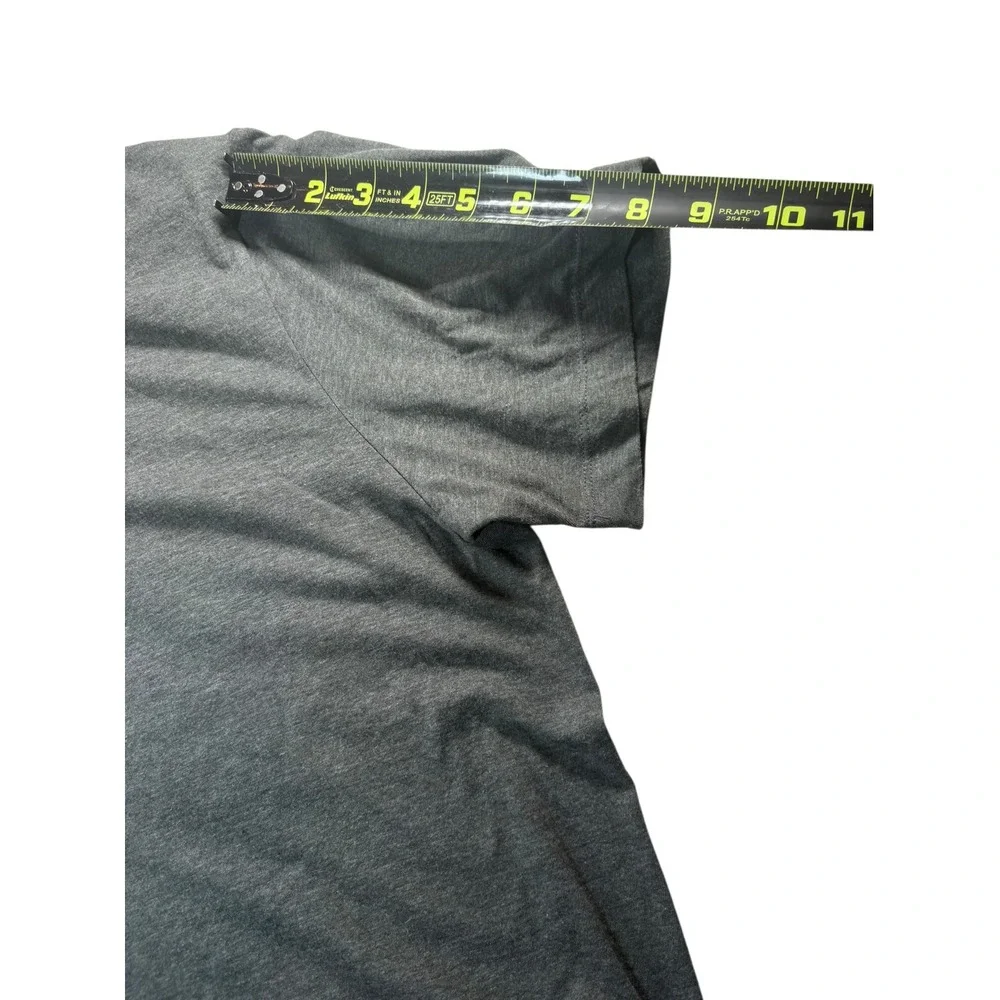 Nike T-Shirt Mens Large Grey Excellent Air Graphic Swoosh Short Sleeve Tee